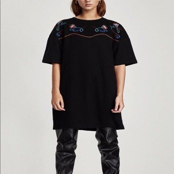 Zara TRF Floral Embroidered dress - Picture 2 of 6